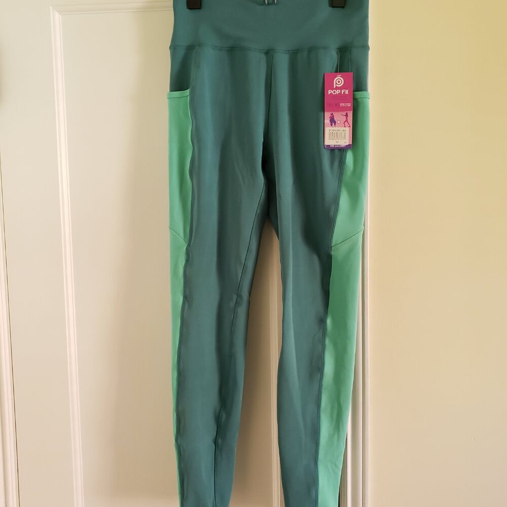 POP Fit Leggings Jungle Green/ Sea Green NWT